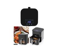 Friteuse sans huile avec fenêtre - 1500W - 5L - Minuteur 30 min - Aluminium Noir