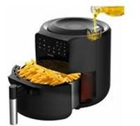 Cecotec Friteuse à air sans huile de 5,5 L Cecofry Rain Pack. Air Fryer avec Accessoires. 1550 W, Spray d'Huile Intégré, Pulvérisation Automatique et Manuelle, Contrôle Tactile, Autonettoyage.