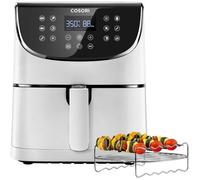 Cosori Friteuse sans Huile à Air Chaude 5,5L, avec 11 Programmes, Fonction de Maintien au Chaud & Préchauffage- Blanc