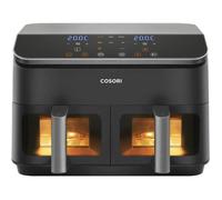 Friteuse sans huile COSORI - Dual Basket Chef Edition - Capacité 8,5L - 2 paniers - 8 programmes - 1750W - Noir