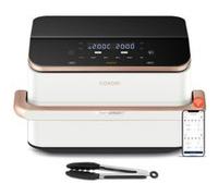 Cosori Dual Blaze Twinfry Chef Edition Double 10 L Autonome 2800 W Friteuse d'air chaud Or rose, Blanc