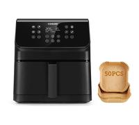 Friteuse sans huile - COSORI - Premium II Chef Edition - Capacité 6,2 L - 12 programmes - Pack 50 papiers cuisson - 1700 W - Noir