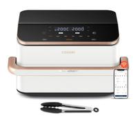 Cosori Dual Blaze Twinfry Chef Edition Double 10 L Autonome 2800 W Friteuse d'air chaud Or rose, Blanc