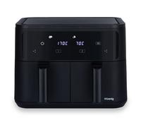 H.Koenig FRY900 - friteuse sans huile double bac 4,5L + 4,5L Noir