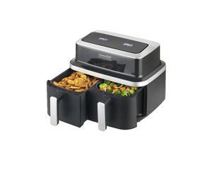 Friteuse sans huile double Kitchen Chef 4,2L noire