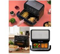 Friteuse sans huile double - LIVOO - Double 10L - 2400 W - Écran tactile - 200°C