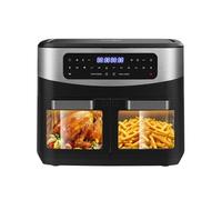 Friteuse sans Huile Dual Zone 12L Friteuse à Air Chaud 10 Programmes, 2 Tiroirs 2600W