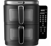 Fagor Friteuse sans huile Airfryer FGD11 – 11 L (2×5,5 L) – 12 programmes – 2800W inox noir G