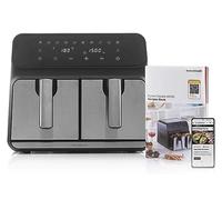 Friteuse sans Huile InnovaGoods Fryinn Double 8000 Noir Acier inoxydable 3400 W 8 L