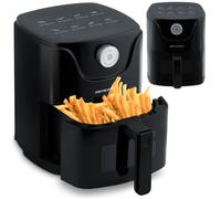 Berdsen Friteuse à air chaud, avec fenêtre de visualisation, sans huile, 1000 W, 2,5 l, 8 programmes, noire