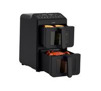 Friteuse sans huile LAFE, air fryer, 2 compartiments 5 L, puissance 2460 W, écran LCD, Dual Fry