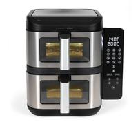 Friteuse sans huile LIVOO x Marmiton DOC344CO double cuve 11 L 2800 W 12 programmes SYNC/MATCH écran tactile rabattable Noir
