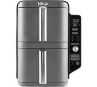 Ninja SL400EU friteuse Double 9,5 L 2470 W Friteuse d’air chaud Noir, Gris