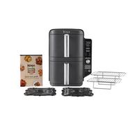 Friteuse Sans Huile Ninja Foodi - Double Stack Sl400eu - 9,5 L - 2 Tiroirs De Cuisson Indépendant - 6 Modes De Cuisson - 2470w Ninja