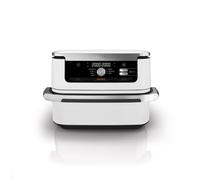 Ninja AF500EUWH friteuse Double 10,4 L Autonome 2470 W Friteuse d’air chaud Argent, Blanc