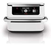 Ninja AF500EUWH friteuse Double 10,4 L Autonome 2470 W Friteuse d’air chaud Argent, Blanc