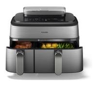 Friteuse sans huile Philips Airfryer NA555/00 Série 5000 double panier 9L Inox INOX G