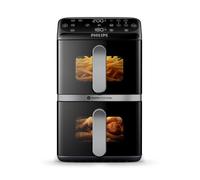 Philips Friteuse sans huile Airfryer NA461/00 Série 4000 Vertical Duo 10 L Double cuve 2750 W Noir