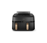 Friteuse sans huile Philips NA552/00 5000 Series - double bac, 9 l, noire