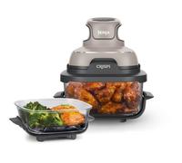 Friteuse sans huile portable NINJA - CRISPI - Récipients 1,4L et 3,8L - 4 programmes prédéfinis - 1400W - Beige