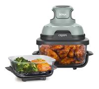 Friteuse sans huile portable NINJA - CRISPI - Récipients 1,4L et 3,8L - 4 programmes prédéfinis - 1700W - Sauge