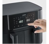 Friteuse sans huile SEVERIN - Airfryer FR2463 - Capacité 8L - Double cuve - 10 programmes - 2600W