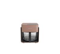 CREATE Friteuse à air Studio Crystal – Verre 4,2 L, cuiseur vapeur option Moka