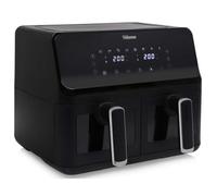 Tristar airfryer numérique FR-9040-2x4 L - 2 kg de frites - 8 programmes ou réglages manuels - Double panier avec hublots