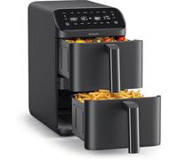 Friteuse sans huile XXL 10L Brabantia - Double tiroir empilable - 2700W - 6 programmes - Sans PFAS - BBEK1240