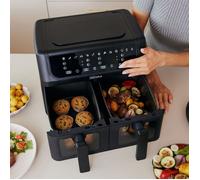 Friteuse sans huile - ZEEGMA - Knapper Dual - 2 tiroirs - 12 programmes - 4 5L