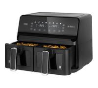 Friteuse sans matières grasses - TEESA - AIR FRYER DUAL POT XXL - 8 L - 2700 W - Température variable