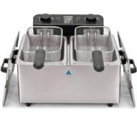Friteuse semi-professionnelle LIVOO Huile double 2x3 L DOC217