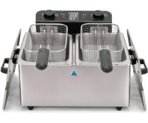 Friteuse semi-professionnelle LIVOO Huile double 2x3 L DOC217