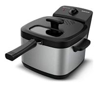 Taurus Fry Solution - Friteuse compacte de 1,5L 2000W, régulateur de température de 150 à 190ºC, adaptée à la friture avec couvercle, entièrement amovible et lavable au lave-vaisselle