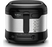 TefalFriteuse Uno M Inox électrique, Capacité de 1 kg, 4 personnes, Friteuse compacte, Rangement facile, Position de drainage pour égoutter les aliments frits, Hublot de contrôle, Inox AF215D10