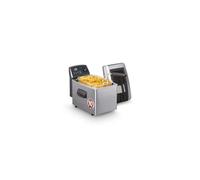 FRITEL Friteuse Turbo SF® 4170 - 3 L - 2400 W - Couvercle avec filtre + Fenêtre de contrôle - 2 à 4 personnes - Huile + graisse solide Noir G