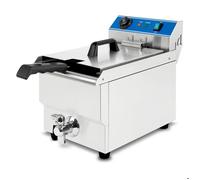 Friteuse - VERTES - Acier Inoxydable - capacité 16 L - 50-200 °C - 3000 W - 230 V - friteuse professionnelle - robinet de vidange