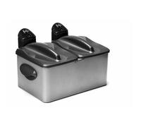 Friteuse double et mixte 2x3.5l inox Frifri f1968 Noir / Argent G