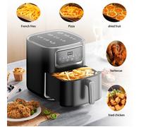 Friteuses Numériques Électroniques Intelligentes, Four Sans Huile, Multifonction avec Écran Tactile, Grande Capacité 10L