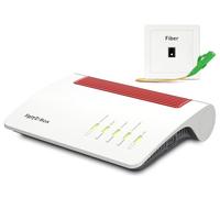 FRITZ!Box 5590 Fiber | Port WAN 2,5 Gbit/s pour connexion Internet sur modem | Wi-Fi 6 3600 Mbit/s | Mesh Wi-Fi | Base DECT | 4 ports LAN Gigabit | Version internationale