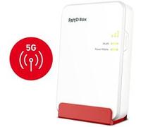 Fritz!Box 6860 5G International - Routeur mobile 5G/LTE avec jusqu'à 1 300 Mbps, Wi-Fi 6 jusqu'à 3 000 Mbps, PoE+, boîtier résistant à la poussière et aux éclaboussures, base DECT, interface en