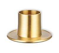 FRITZ COX Bougeoir doré en Laiton 'Memento' pour Bougies de 4 cm | Design élégant | Support de Bougie doré pour Votre décoration de Table