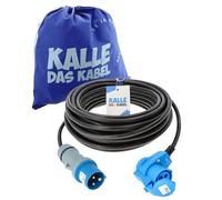 Fritz das Kabel Rallonge CEE en caoutchouc avec fiche coudée 230 V H07RN-F 3G 2,5 mm², 230 voltsV