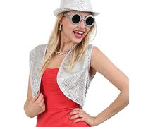 Fritz fries partychic - pailettenweste Argent Taille : XL