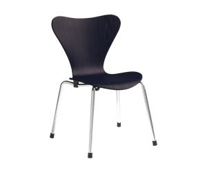 Fritz Hansen 3177 Chaise d'enfant Series 7 Midnight blue frêne peint-chrome