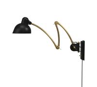 Fritz Hansen Kaiser Idell 6559-W Wandleuchte, Matt Black / Brass