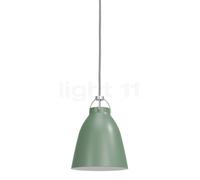 Fritz Hansen Caravaggio Suspension vert foncé/câble gris - ø16,5 cm
