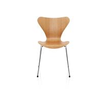 Fritz Hansen Chaise Série 7 3107 - Placage naturel - chromé - cerisier