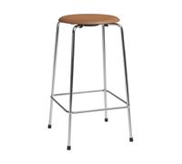 Fritz Hansen High Dot counter stool 4 pieds Essential noyer cuir-chrome