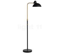 Fritz Hansen Kaiser Idell 6580-F Luxus Stehleuchte, Matt Black / Brass